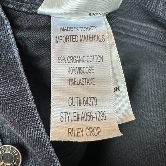 AGOLDE Riley High Rise Straight Crop (Stretch) Jeans Panoramic Sz 24 - Picture 12 of 16